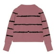 thumbnail image 5 of Kids Sweatshirts Girls Trendy Tops with Thumb Holes 1/2 Zip up Pullover Long Sleeve Shirt with Pocket Striped Pullover, 5 of 5