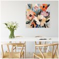 thumbnail image 3 of Kate and Laurel Sylvie Garden Bloom Abstract Bouquet I Framed Canvas Wall Art by The Creative Bunch Studio 30 x 30 Beaded White, Modern Contemporary, Abstract, Flowers, Nature Decor, Living Room, 3 of 8