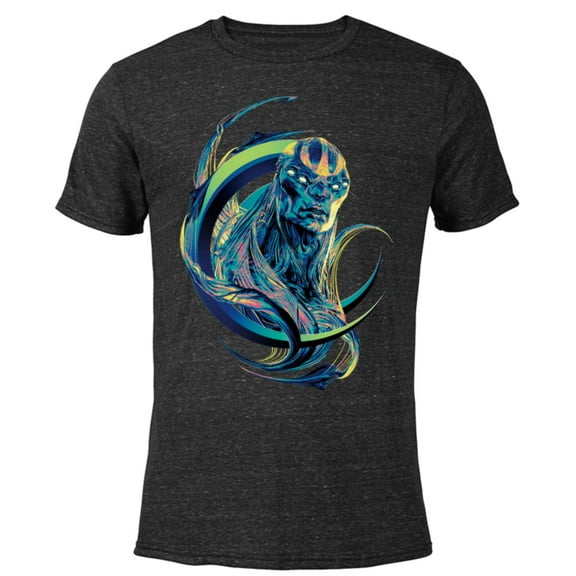 Marvel Eternals Kro Multicolored Face - Short Sleeve Blended T-Shirt for Adults – Customized-Black