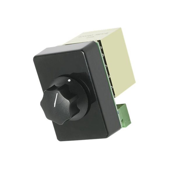 Atlas Sound Deluxe, Rack Mounted 35w Attenuator, 3db Steps - Volume Control - Black Knob, Matte Black (at35rm)