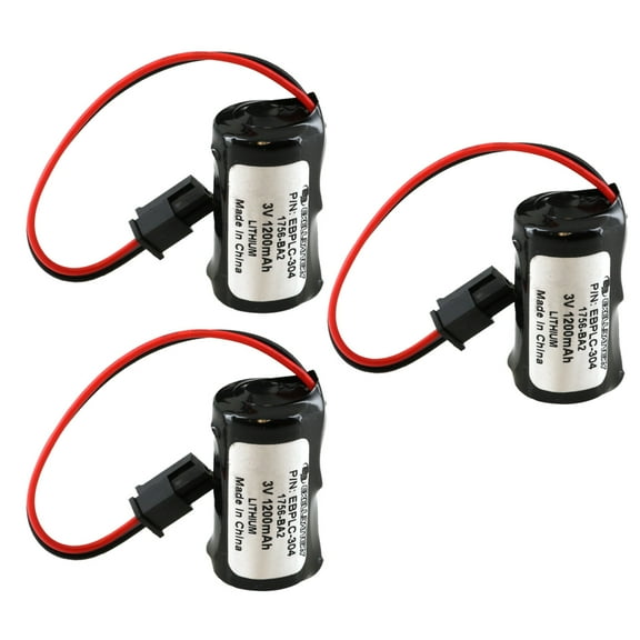 3x PLC 3V 1200mAh Battery Compatible with Energy  Allen Bradley  5561 5562 5563