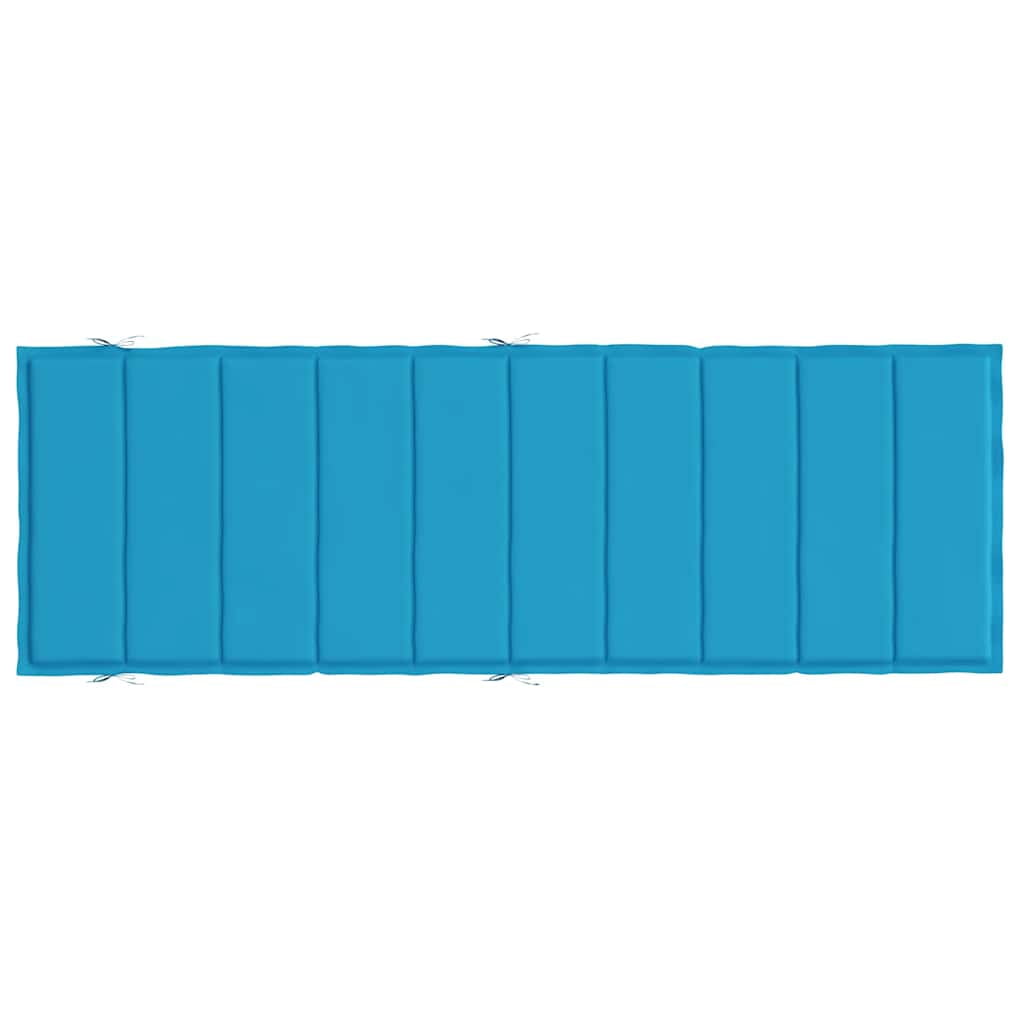 vidaXL 73.2" x 22.8" Blue Lounge Chair Cushions Outdoor Seating Cushion