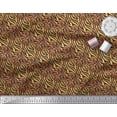 thumbnail image 2 of Soimoi Brown Cotton Cambric Fabric Tiger Animal Skin Print Fabric by the Yard 58 Inch Wide, 2 of 3