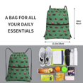 thumbnail image 2 of Naloa Christmas Dachshund Drawstring Backpack String Bag Cinch Water Resistant for Gym Shopping Sport Yoga, 2 of 6