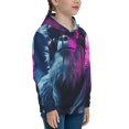 thumbnail image 3 of Balery Hip-Hop Glasses Gorilla Pattern Boys Hoodie, Youth Pullover Hooded Sweatshirt, Kangaroo Pocket Hoodie for Kids Girls -X-Large, 3 of 6