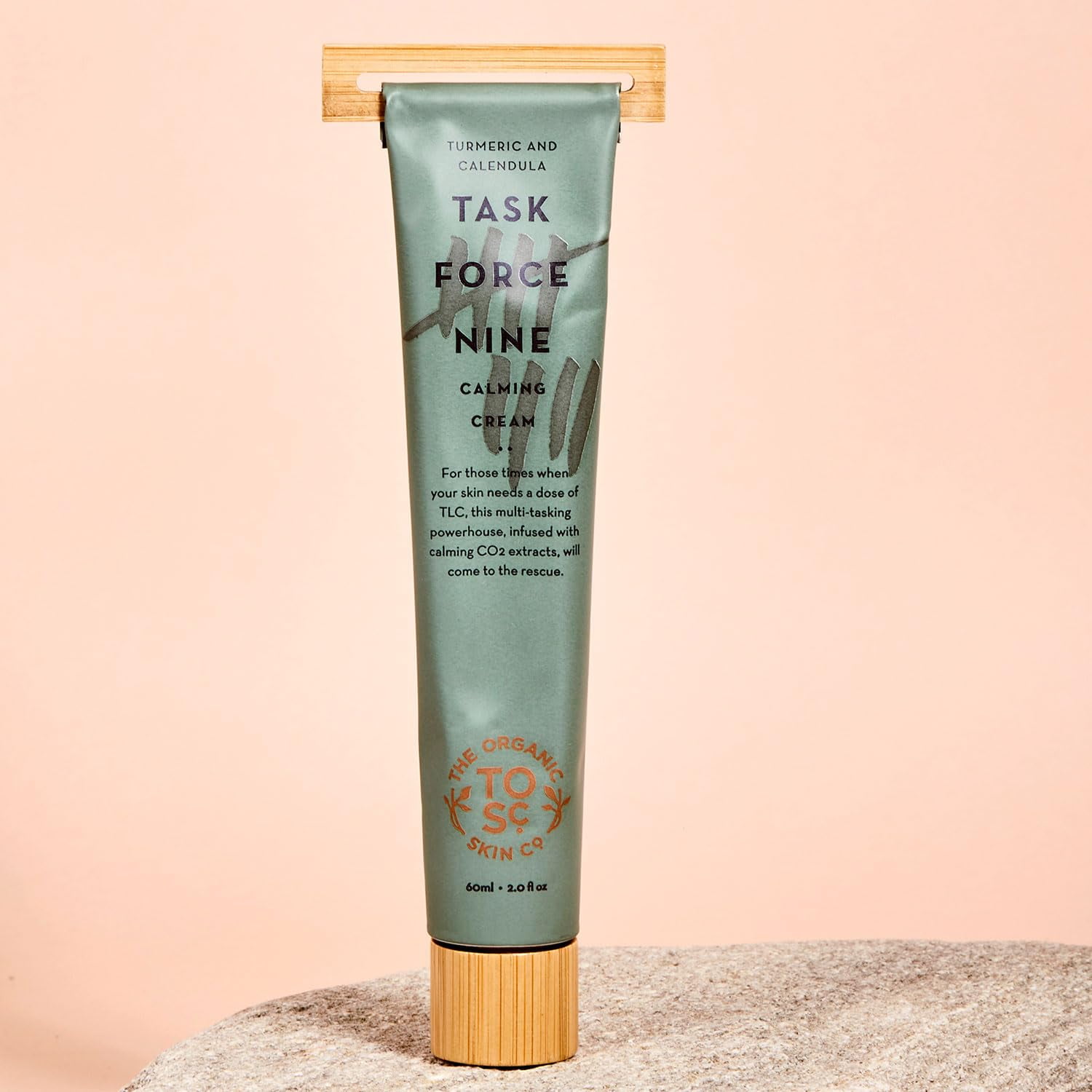 The Organic Skin Co Task Force Nine Turmeric and Calendula Calming Face Cream Moisturizer, 2 fl oz