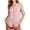 *Hot Pink, variant on VBVC Women's Striped V-Neck Button Down Shirt , Ladies' Roll Up Sleeve Casual Blouse , Business Casual Work Tunic Top For Women,Black,S-2XL