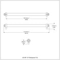 thumbnail image 2 of Allied Brass 18-in Refrigerator Pull, Satin Nickel, 2 of 2