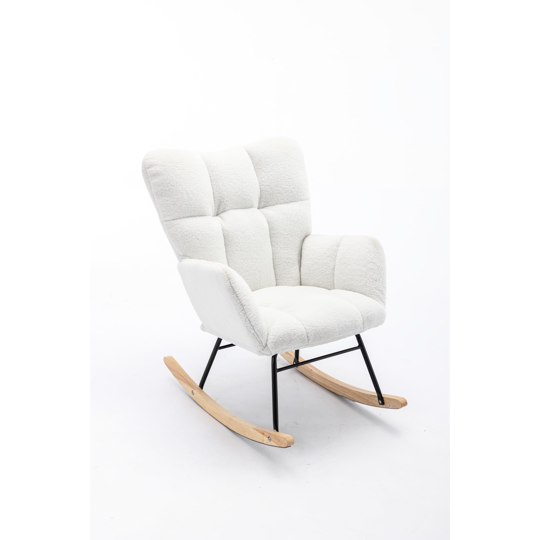 Rocking Chair For Indoor Use - Filled With Distinctive Foam Wooden Legs Ideal Spaces
