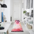 thumbnail image 5 of Path in Cherry Blossom Forest Runner Area Rug 2x6 Soft Non-Slip Washable Bedside Carpet for Hallway Bedroom Living Room Home Decor, 5 of 8