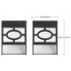 thumbnail image 2 of 2pcs Retro Waterproof LED Solar Wall Lamps Yard Lamps Solar Lights (Black), 2 of 4