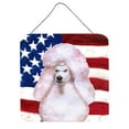 thumbnail image 1 of White Standard Poodle Patriotic Wall or Door Hanging Prints, 1 of 1