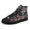 thumbnail image 7 of American By Birth Nurse By Choice High Top Canvas Shoes Sneakers Black Size 7, 7 of 7