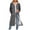 Dark Gray, variant on Work Shirts for Women Duster Zip-Up Athletic Shirts Gray Long Sleeve Hooded Spring Going Out Tops,M