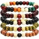 thumbnail image 1 of Lote de 5 pulseras de perlas en madera de 8 mm para hombre - Pulsera bouddha élastique - Sailing Electrónica, 1 of 2