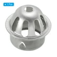 thumbnail image 3 of Uxcell Dome Gutter Guard Filter, 304 Stainless Steel Downspout Strainer, Outdoor Gutter Cleaning Tool, 1.8-2 Inch, 3 of 6