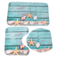 thumbnail image 2 of Alfombrilla de baño con diseño de conchas marinas, estrellas de mar y arena, para vacaciones y verano, antideslizante, 6 piezas, 2 of 4