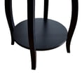 thumbnail image 2 of Powell Black Round Table with Shelf, 2 of 3