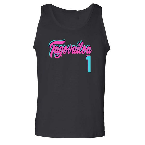 BLACK Dolphins Tua Tagovailoa Vice City Tank Top ADULT