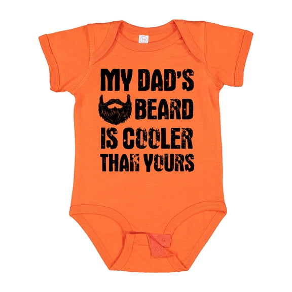 Inktastic My Dad's Beard is Cooler Than Yours Boys Baby Bodysuit