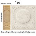 thumbnail image 5 of Rodillo de estampado de arcilla polimérica con textura de luna llena | Herramientas de cerámica creativas | Perfecto for proyectos de primavera y verano., 5 of 5