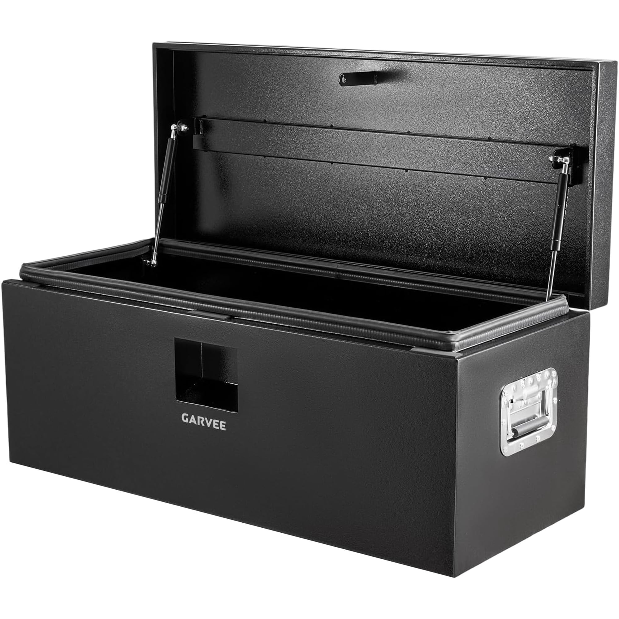 36x15x15 In Steel Truck Bed Tool Box Weatherproof Trailer Tongue Storage Chest with Quick-Access Lid