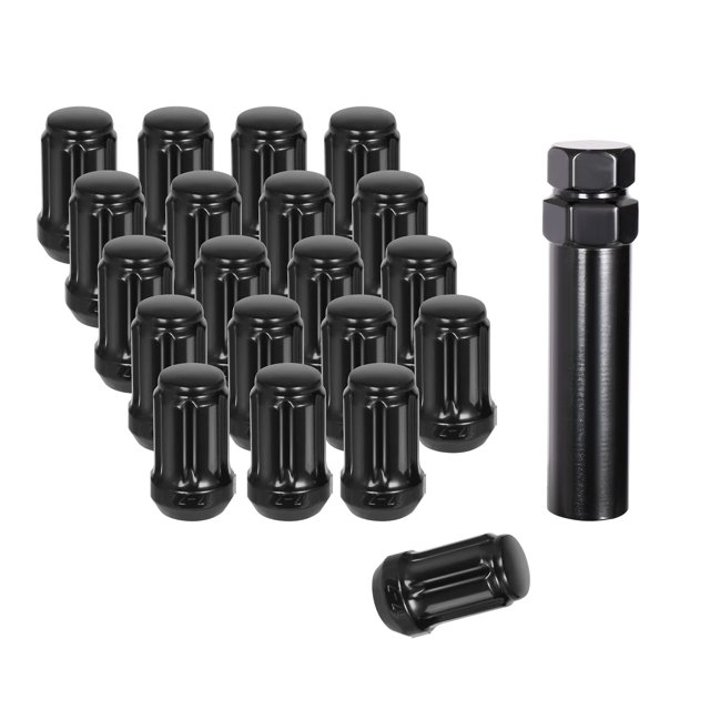Tuercas de rueda NPAUTO 1/2 x 20 negras para Ford Mustang, F-150