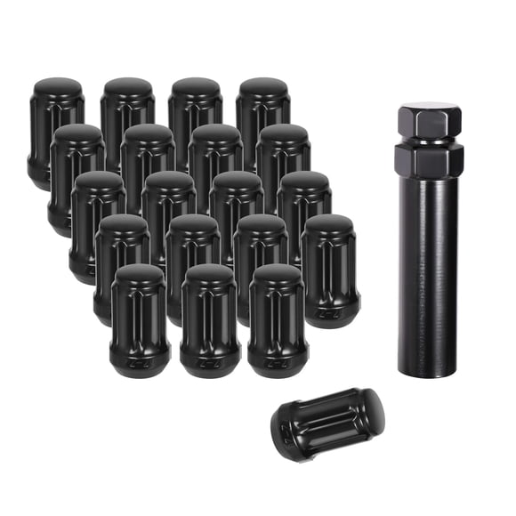 Tuercas de rueda NPAUTO 1/2 x 20 negras para Ford Mustang, F-150