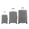 thumbnail image 5 of InUSA Royal 3-Piece Hardside Luggage Sets with Spinner Wheels, Handle, and Trolley, (20"/28"/32"), Silver, 5 of 9