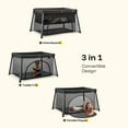 thumbnail image 6 of HARPPA Portable Travel Crib with Mattress, Foldable Playard for Baby and Toddler, 11lbs, Black, 6 of 9