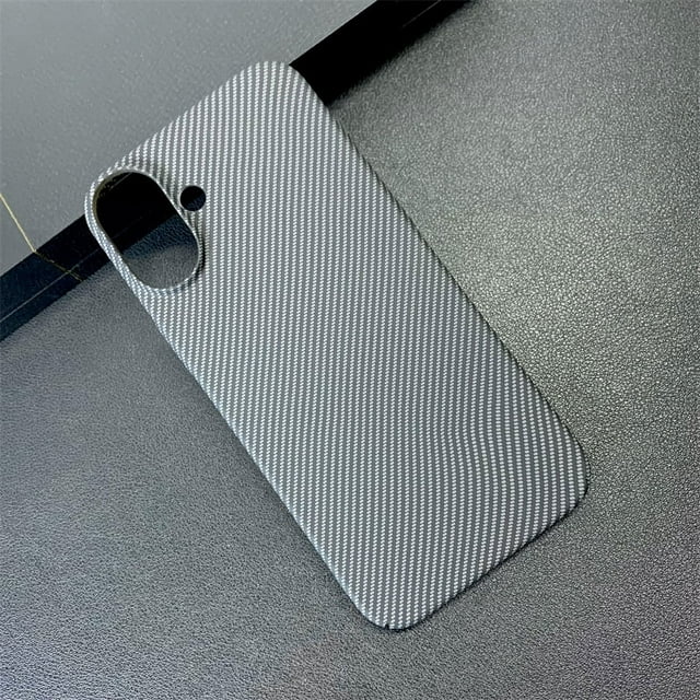 Carbon Fiber Texture Double Color Phone Case For iPhone 16 15 14 Plus 13 12 11 Pro Max Matte Ultra Thin Shockproof Cover Funda Sliver For iPhone 13 Promax