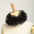 thumbnail image 4 of BLESSUME 1pc Lace Renaissance Neck Ruffle Collar (Black (16.5")), 4 of 4