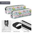 thumbnail image 4 of Cauagu Space Doodle Print Leather Pencil Pen Case - Stationery Bag Portable Stationery Bag Big Capacity Pencil Pouch Cosmetic Organizer Bag for Men & Women, 4 of 7