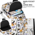 thumbnail image 4 of Sling Backpack,Halloween Ghost Pumpkin Pattern Crossbody Bag with Water Bottle Holder,Waterproof Sling Bag for Men/Women with Chest Phone Holder for Hiking,Travel, 4 of 6