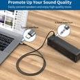 thumbnail image 2 of Cable de conector auxiliar de audio USB C a 3,5 mm, paquete de 2 unidades, 1 m, QianLink, 2 of 6