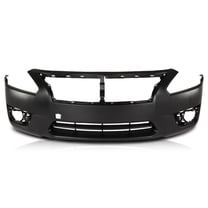 Front Bumper Cover w/Fog Light Holes Primed Fit For 2013-2015 Nissan Altima Sedan
