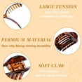 thumbnail image 7 of 6 Pcs Flat Hair Clip, Hair Claw Clips Women, Curved Design Strong Hold Claw Clips for Thick Thin Fine Hair for Women and Girls, 7 of 7