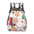 thumbnail image 3 of Balery Christmas Gingerbread Cookies Lightweight Backpack for Men and Women - Durable and Water-Resistant, Ideal for School, Work, Travel, and Everyday Use, 3 of 9