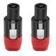 thumbnail image 2 of Conector de altavoz de 4 pines NL4FC, fácil de usar, multifunción, accesorios para dispositivos de audio Rojo, 2 of 9