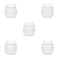 thumbnail image 2 of kurtrusly Large Capacity Ceramic Canisters Cute For Wide Application Ceramics Cat Form Ceramic Tea Jars Cat Shape Storage Jars white 150ml 5Set, 2 of 6