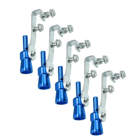 Unique Bargains 5pcs S Size Blue Universal Turbo Sound Whistle Muffler Exhaust Pipe Auto Car Roar Maker