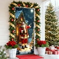 thumbnail image 5 of Christmas Patterned Door Decor With Elastic Fabric Fit, Seasonal Hanging Banner For Home, Office, And Party Entryway Holiday Ambiance And Welcome Display, 5 of 6