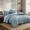 Dusty Blue, variant on Catami Soft Prewashed 7-piece Bed in a Bag Comforter Set with Sheets,Dusty Blue,Queen