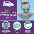 thumbnail image 3 of Puddle Jumper Child Fabric Swim Goggles, Green, Non-Latex and Non-PVC, Kids Ages 3+, 3 of 13