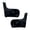 Black, variant on For Chevy Silverado 2019 2020 2021 2022 Mud Guard Driver And Passenger Side | Pair | Front | CAPA | Textured Black PP Plastic | GM1294100C, GM1295100C | 191275885291, 84621823, 191275885307, 23455142