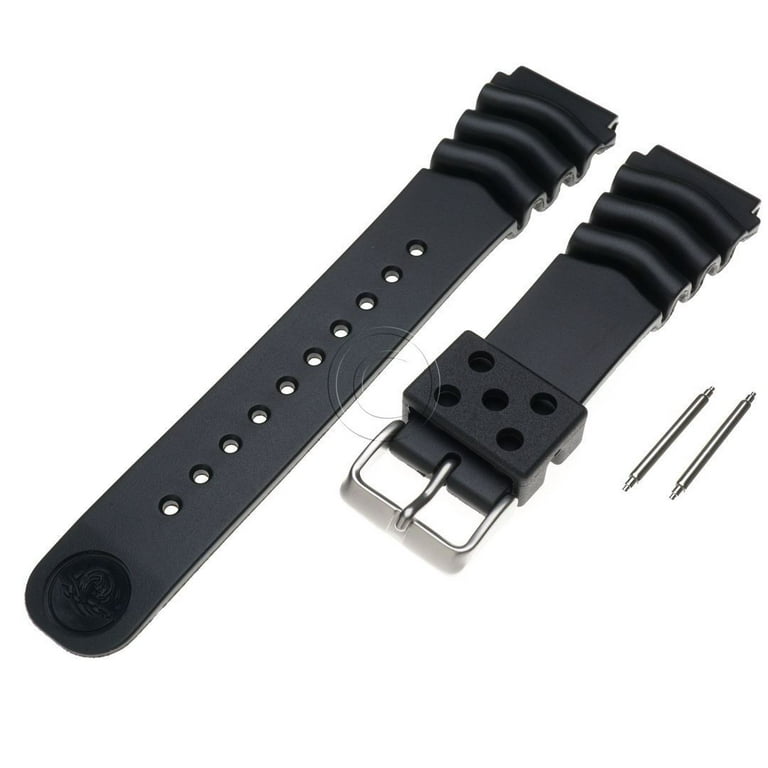 Også Reservere Karu Seiko Z22 Black Rubber Watch Band Curved Vent ALL SKX Diver SKX007 SKX009  22 mm - Walmart.com