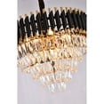 thumbnail image 6 of Design Living 8-Light D20" Black And Gold Stainless Steel Chandelier With Crystals, 6 of 6