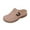 A-Pink126, variant on Women Slippers Closed Toe Pu Upper Slides Metal Beads Decor Comfortable Casual Footwear For Summer Beach