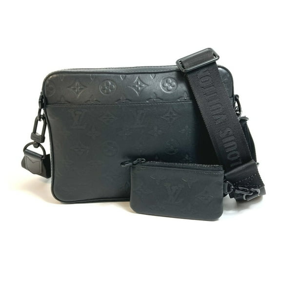 Pre-Owned LOUIS VUITTON M69827 Monogram Shadow Duo Messenger Body Bag in Leather,... (Good)