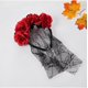 thumbnail image 4 of Decoraciones de Halloween, adornos de Halloween, regalos de Halloween, máscara de baile de llamas, accesorios para el cabello, novedades, accesorios de rosas de Halloween, tocado de rosas, 4 of 6